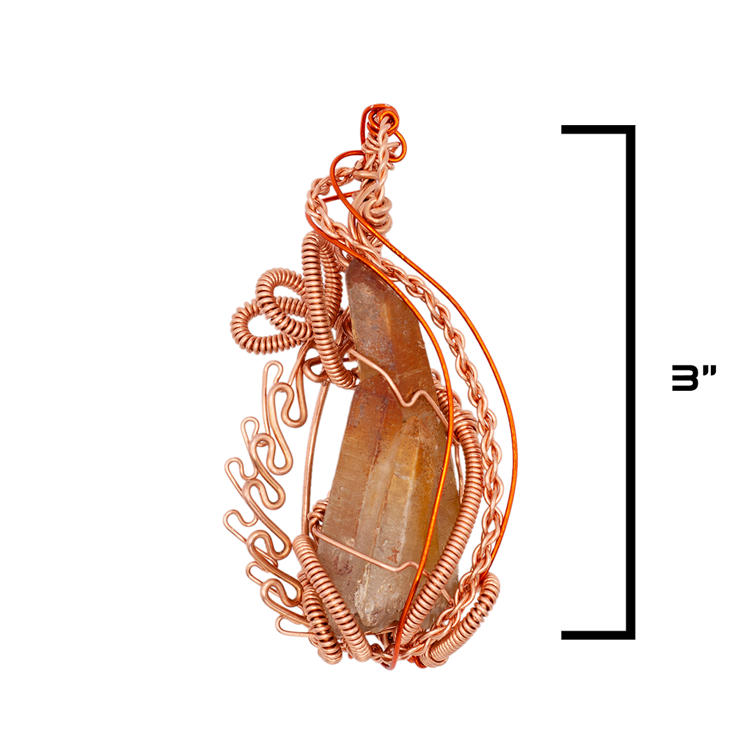 Tangerine Quartz "Flame"