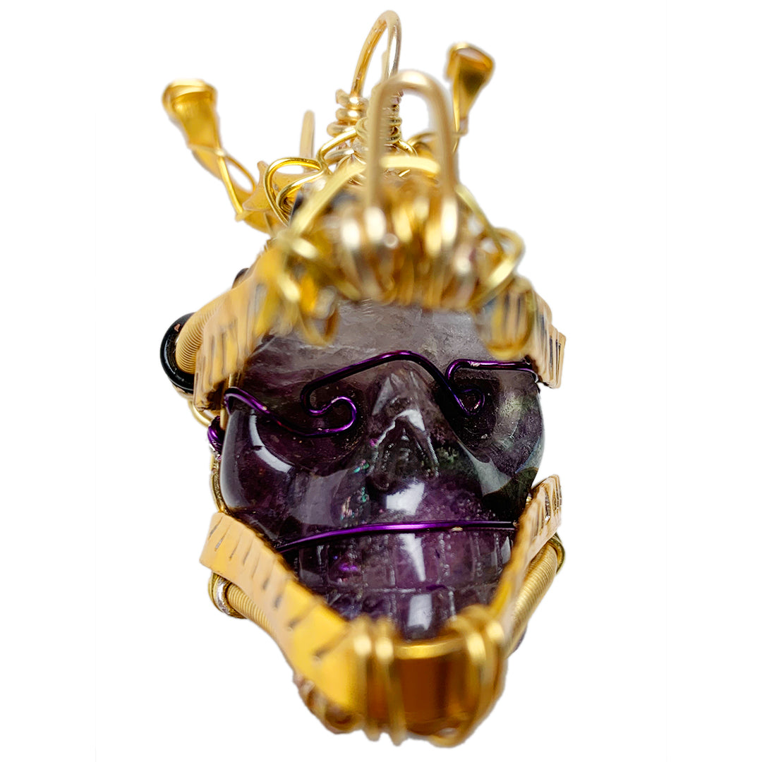 Amethyst Skull "The Dragon Skull Warrior"